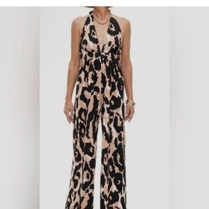 DVF Stylish Leopard Print Jumpsuit